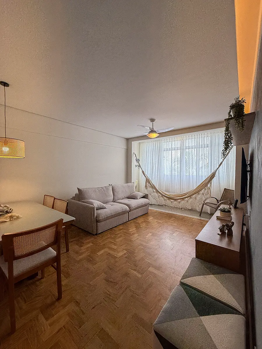 Conheça o projeto Apartamento H.E.M desenvolvido por Tamyris Fernandes Arquitetura. Escritório de arquitetura em Praia Grande SP especializado em projetos residenciais e de interiores.